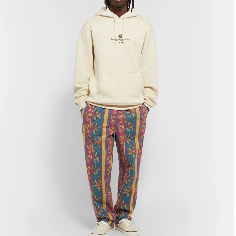 Stüssy Fleur Stripe Beach Pants || Size Small